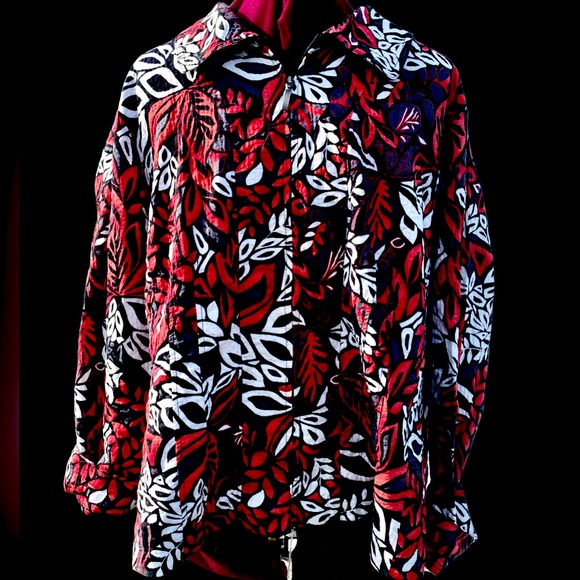 RQT women zip up vintage jacket 3X lined Hidden zipper, cotton shell, blazer - Picture 3 of 14